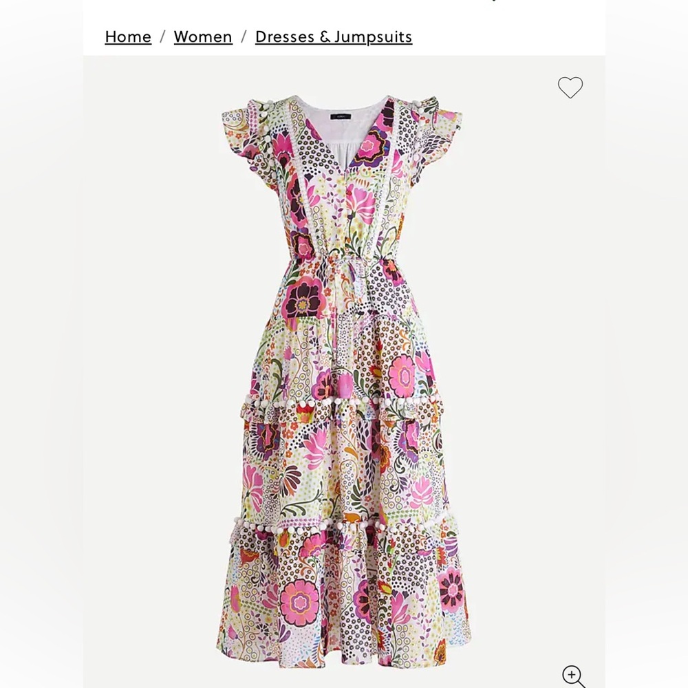 J. Crew Vibrant Floral Maxi Dress
